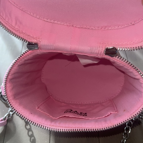 Madden NYC Women's Pink Canteen Handbag with Chain Accent - Picture 10 of 10